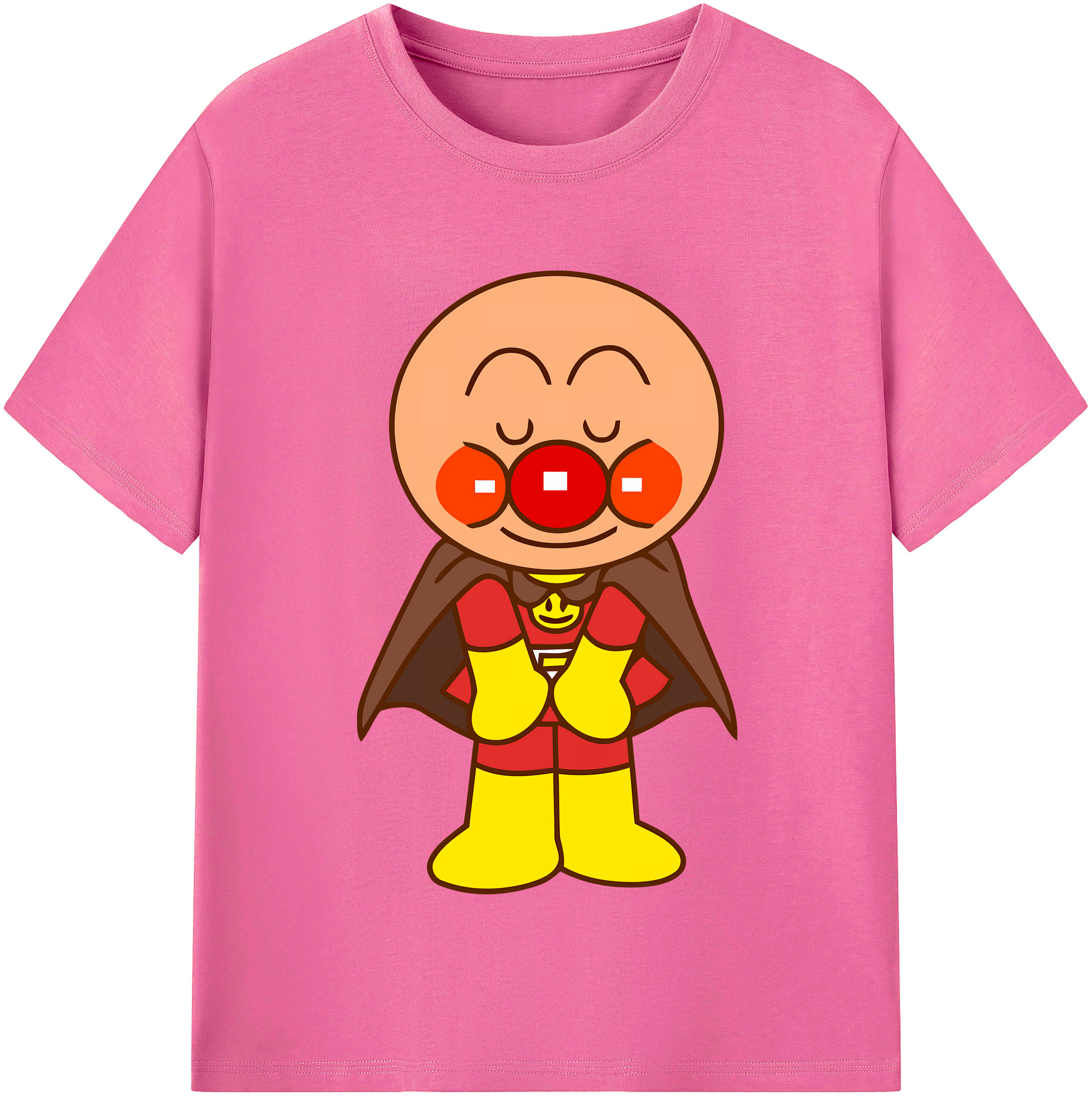 （画像用） アンパンマン Anpanman レディースカジュアルプリントTシャツ（綿100％）